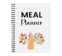 Diario giornaliero per pasti giornalieri, doppia cobina, per colazione, cena, dieta, diario, notebook, 21 x 14 cm, con consigli sulla salute