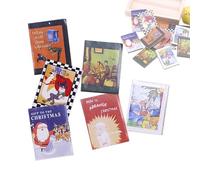 Diario in miniatura, 6 piccoli libri in miniatura per bambole, decorazione per la casa, ornamento per la casa, arredamento per camera da letto, sala giochi, soggiorno