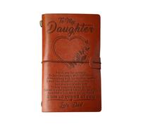 Diario in pelle, regalo per figlia da mamma e papà, diario di viaggio significativo, compleanno ispiratore, per scrivere e ricordi, marrone,