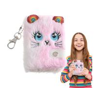Diario in peluche, simpatico diario per bambini con portachiavi