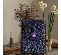 Diario in rilievo dell'occhio del drago 3D, diario delle sculture del drago,