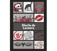 Diario literario para lectores y amantes de los libros, califica y dale seguimiento a tus libros: Negro