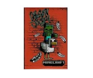 DIARIO MINECRAFT NON DATATO FORMATO STANDARD 12 MESI COLORE ROSSO