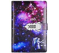 Diario note blocco per appunti segreto quaderno record con lucchetto a combinazione DIY PassWord di Notebook per Bambini Adulti Regali di Compleanno A5 TPN145 (libra)