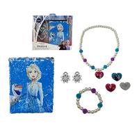 DIARIO PAILLETTES FROZEN II ELSA ANNA DISNEY + ACCESSORI IN CONFEZIONE REGALO -