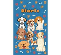 Diario para Amantes de los Perros: Cuaderno con Diseño de Perritos Tiernos (5x8"), Cubierta Blanda,100 Paginas Rayadas para Escribir, Dibujar, Tomar ... Estudiantes y Amantes de los Perritos