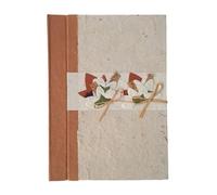 Diario per appunti in carta gelso decorata 16x22 cm