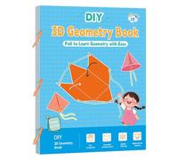 Diario per attività di geometria - Guida alla matematica con stringhe, libro di lavoro per l'allenamento dell'immaginazione spaziale, libro di apprendimento educativo | Divertente apprendimento