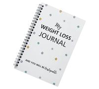 Diario per la perdita di peso Libbre perse e misurazione del corpo Notebook pianificatore di allenamento Notebook per allenamento Monitoraggio dell'umore del sonno Diario di perdita di peso