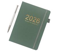 Diario Per Scrittura | Diario Giornaliero 2026 Con 144 Fogli - Taccuino Rigido A5 Con Calendario Per Uso Quotidiano Studio Lavoro Business Casa Laurea Riunione Viaggio Scuola E Università