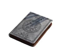 Diario portatile in pelle vintage, diario, cancelleria, portatile e facile da usare. Per Organizzare E Ricordare(Grey)