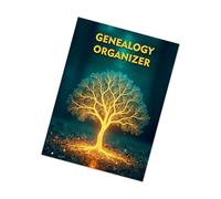Diario professionale genealogico genealogico organizzatore notebook per documentazione storia generazionale lignaggio organizzatore