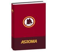 Diario Roma giallorossi Lupa Logo Tondo F.to standard 18 x 14 cm per la scuola 2025/2026 - copertina imbottita + Omaggio portachiave squadra