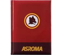Diario Roma giallorossi Lupa logo Tondo F.to standard 18 x 14 cm per la scuola 2025/2026 - copertina imbottita + Omaggio portachiave calcio