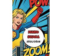 Diario scolastico 2025/2026: Agenda stile Pop Art e Fumetti Comici - da Settembre a Luglio - con Copertina Rigida - Battute e Meme per ogni mese + Pagine aggiuntive