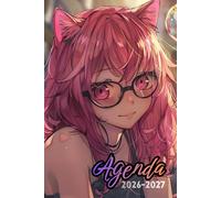 Diario Scolastico 2026-2027: Giornaliero, Copertina Tema Anime Ragazza, Scuola Elementare Media Superiore, Pianificazione Compiti, Calendario, Orario Lezioni, Note, Formato A5 Una Pagina al Giorno.