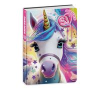 Diario scolastico con copertina personalizzata Animali Girl - SJ Girl | Seven - Copertina Animali Girl: Unicorno Stars