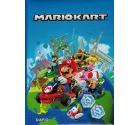 Diario scolastico MarioKart 12 mesi ( formato 18 x 13 azzurro )
