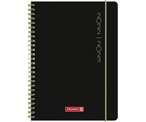 Diario scolastico nero tinta unita