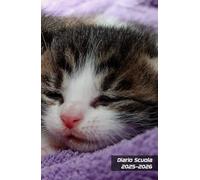 Diario Scuola 2025 2026: Agenda gatto scolastica ragazza e ragazzo elementari medie | 2 Giorni per Pagina | Planner Scolastico da Settembre 2025 ad ... | Formato pratiche A5 | 215 Pagine