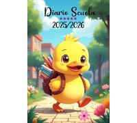 Diario Scuola 2025 2026: Agenda Scolastica per Studente Elementari, Primaria, Media | Piccolo formato A5.