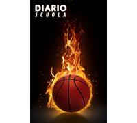 Diario scuola 2025 2026 Basket: Pianificatore giornaliero per ragazze e ragazzi | Materiale scolastico medie elementari superiori università | Copertina Pallacanestro