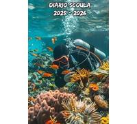 Diario Scuola 2025 2026 Immersione: Pianificatore settimanale progettato per studenti di tutte le età (elementari, medie, superiori, università), da settembre a luglio