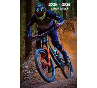 Diario Scuola 2025 2026 Sport MTB: Organizzatore settimanale una settimana per due pagine, Pianificatore scolastico per studenti (elementari, medie, superiori, università)