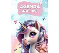 Diario Scuola 2025 2026 Unicorno: Agenda Scolastica A5 per Studenti di Elementari e Medie, da Settembre 2025 a Luglio 2026 - per Bambina o Ragazza