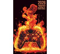 Diario Scuola 2026 2027 Elementari: Settembre - Luglio | Agenda Scolastica Ragazza Ragazzo | 2 Giorni per Pagina , GAMER