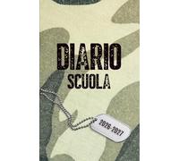 Diario scuola 2026 2027 Militare: Pianificatore giornaliero per ragazze e ragazzi | Materiale scolastico medie elementari superiori università Copertina militare