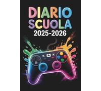 Diario Scuola: Agenda Giornaliera Scolastico per Scuola Elementari Medie Superiori Studente | Da Settembre a Luglio 2 Giorni per Pagina.