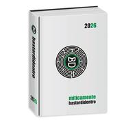 Diario Scuola Bastardidentro Bianco 2022/2023 16 Mesi Datato Standard 18x13 cm + Omaggio Penna Colorata