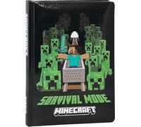 Diario Scuola Compatibie con Minecraft Nero Non Datato 12 Mesi Standard 18x13 cm + Omaggio Penna Colorata