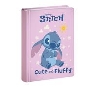 Diario scuola compatibile con Stitch Angel Cute Rosa 2025-2026 F.to Standard 20x15 cm per bambine + set scrittura e portachiave Stitch