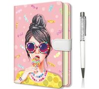 Diario Segreto Bambina, Taccuino Ragazze con Penna, Copertina Rigida e Chiusura Magnetica - 13.5x19 cm, 192 Pagine - Regalo Creativo Ideale per Scuola, Scrittura, Disegno e Appunti- Caramelle