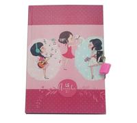 Diario segreto Le amiche con lucchetto pagine internea righe dim. 21x15 cm circa