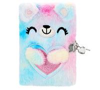 Diario Segreto Ragazza A5, 160 Pagine, Quaderno Peluche con Piccolo Orso Diario Segreto Bambina con Lucchetto Diari Segreti Diario per Ragazze per Scrivere Disegni, Regali per Ragazze Regalo di Natale