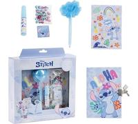 Diario Set Stitch - Set di cancelleria con diario segreto, Fuzzy Pen, adesivi e accessori per bambini creativi fan di Lilo & Stitch che vogliono scrivere e decorare al loro stile