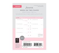 Diario settimanale Confetti 2024 per agenda ad anelli Filofax Pocket - Multilingua