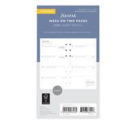 Diario settimanale Minimal 2024 per agenda ad anelli Filofax Personal - Multilingua