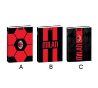 Diario Scuola Milan 2026/27 Medio Striscia 10 Mesi Datato Cover Morbida Seven