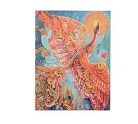 Diario taccuino a copertina rigida Paperblanks, Bianco, Uccello di Fuoco, Ultra, Uccelli della Felicità, 17,5 x 23 cm