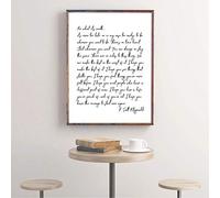 DIARQT Quadri Decorativi Stampe di poesie per Quello Che Vale Citazione Poster Poesia Inspirational Wall Art Canvas Painting Picture Home Decor Pittura soggiorno-24x32inch