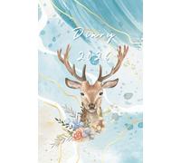 Diary 2026 - A5 Weekly Planner - Deer & Flowers - Wildlife-Themed Journal - Week-to-view