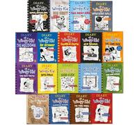 Diary Of A Wimpy Kid Collection 18 Books Set by Jeff Kinney (Diper Overlode, Big Shot, The Deep End, Wrecking Ball and More)