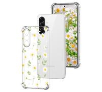 DiaryTown Cover per Samsung Galaxy A56 5G, Motivo Bello Trasparente Ultra Sottile Morbida TPU Custodia in Silicone Antiurto Bumper Protettiva Case per Donne Ragazze per Galaxy A56 5G - Margherita