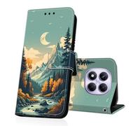 DiaryTown Cover per Xiaomi Redmi Note 14 Pro 4G / 5G Custodia in PU Pelle a Libro Motivo Flip Caso Magnetica Portafoglio Carta Slot Protettiva Cover per Redmi Note 14 Pro Plus 5G - Paesaggio Autunnale