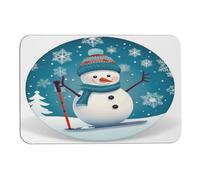 Diatom Mud Mat, Lovely Snowman stampato camera da letto, tappetino per contorno palestra, tappetino contorno bagno