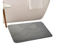 Diatomite Bath Mat, Diatomaceous Earth Rug, Quick Drying Non Slip Carpet, Convenient Water Absorption Floor Pad, Washable Geometric Mat for Toilet Kitchen Bathroom Use
